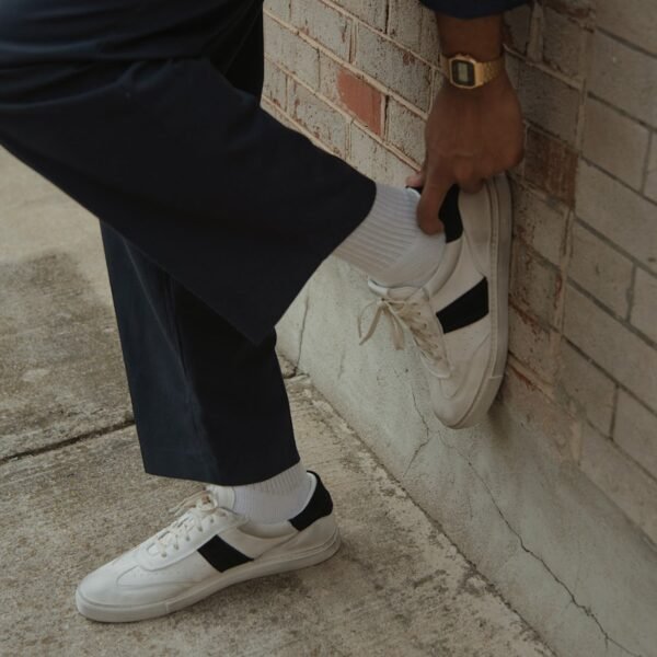 The Charlie Distressed - White/Black - Image 5